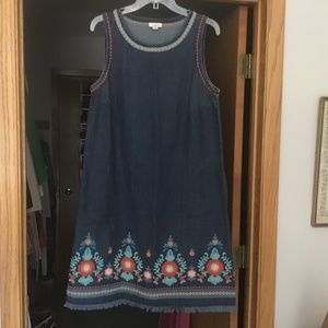 JJill Denim Sleveless Dress